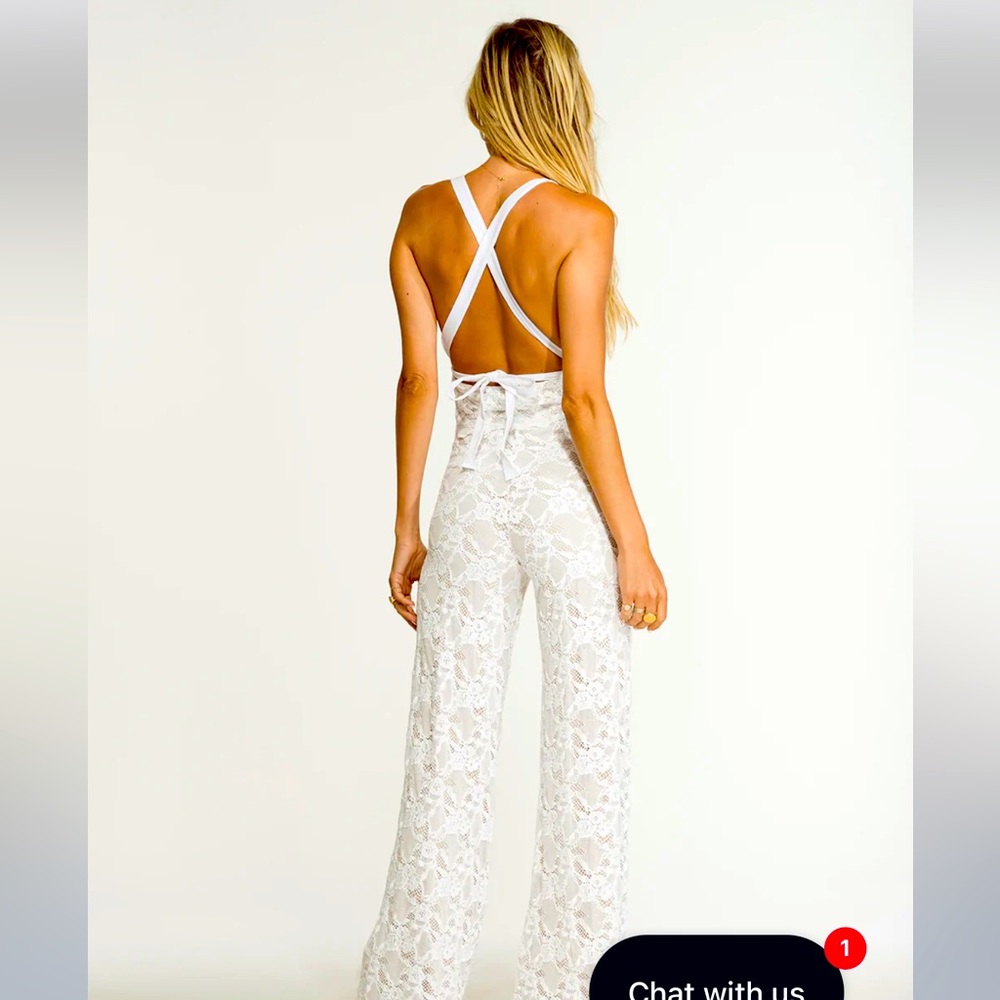 Nightcap Wisteria Lace Jumpsuit NWOT